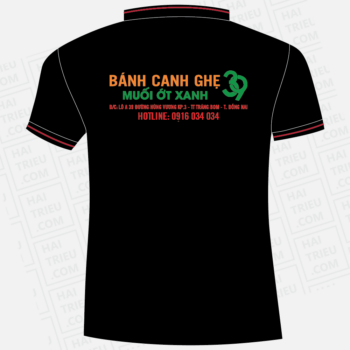ao thun nhan vien banh canh ghe muoi ot xanh 39