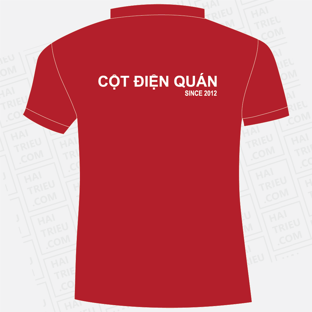 ao thun nhan vien banh mi chao cot dien quan