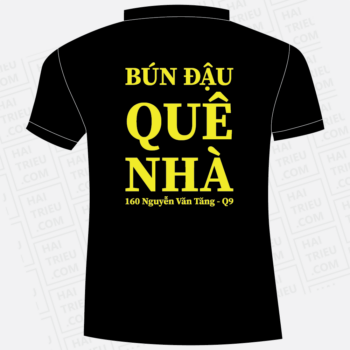 ao thun nhan vien bun dau que nha vui nhu o nha