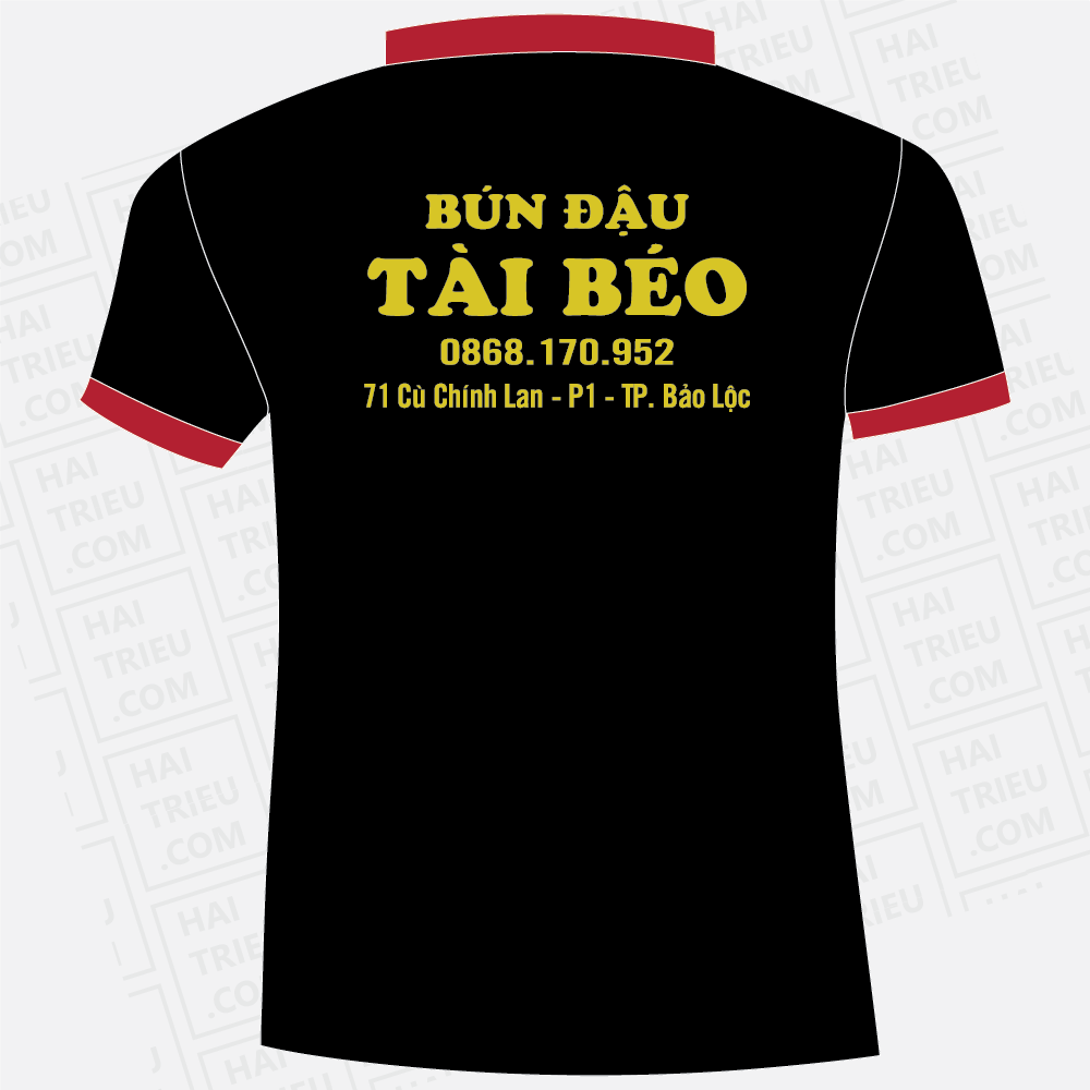 ao thun nhan vien bun dau tai beo