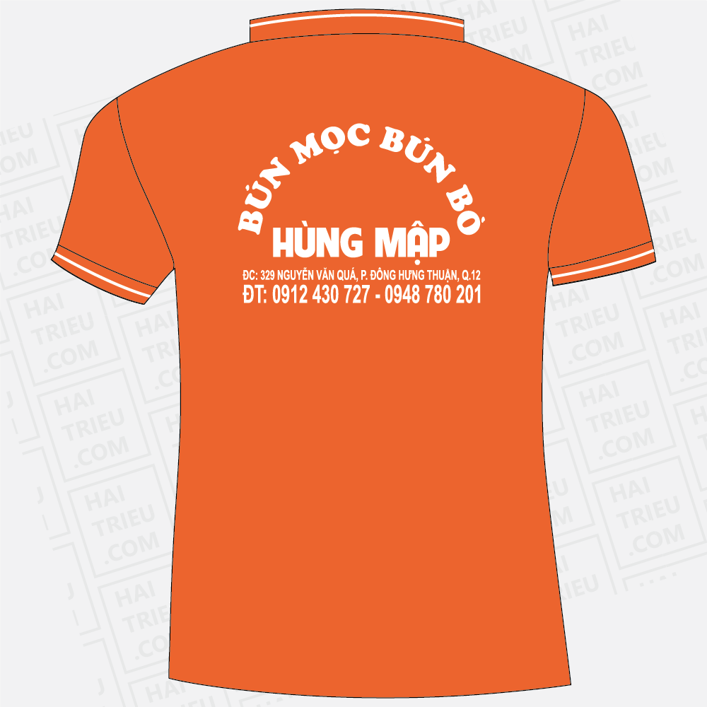 ao thun nhan vien bun moc hung map