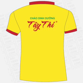 ao thun nhan vien chao dinh duong tay thi