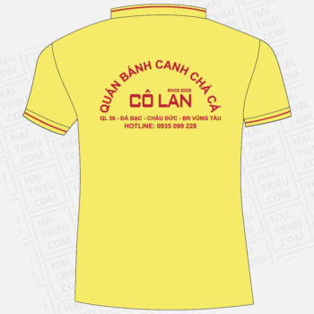 ao thun nhan vien co lan quan banh canh cha ca since 2005
