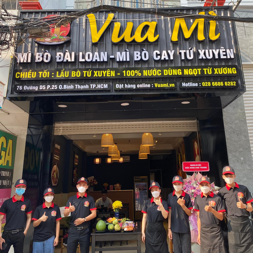 hinh anh dong phuc nhan vien vua mi king of noodles