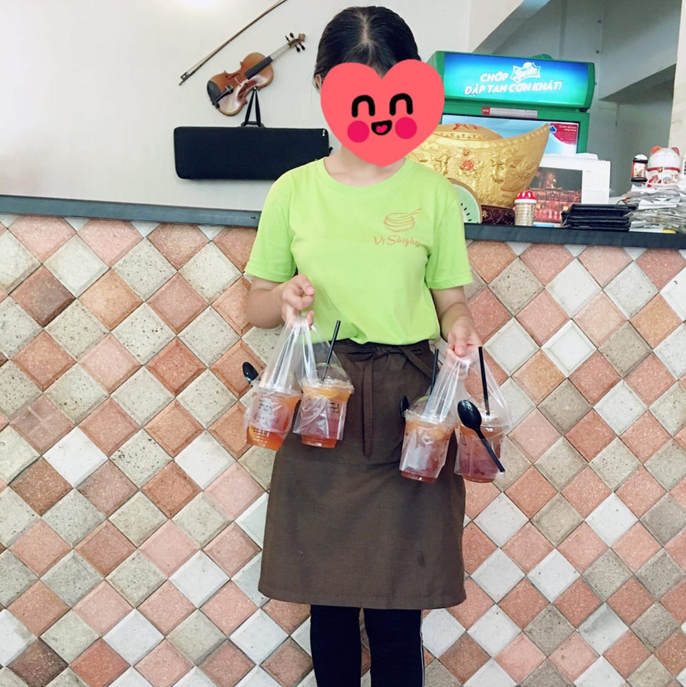 hinh anh dong phuc vi sai gon bun thit nuong