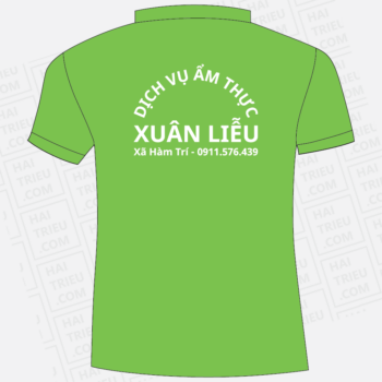 ao thun nhan vien dich vu am thuc xuan lieu