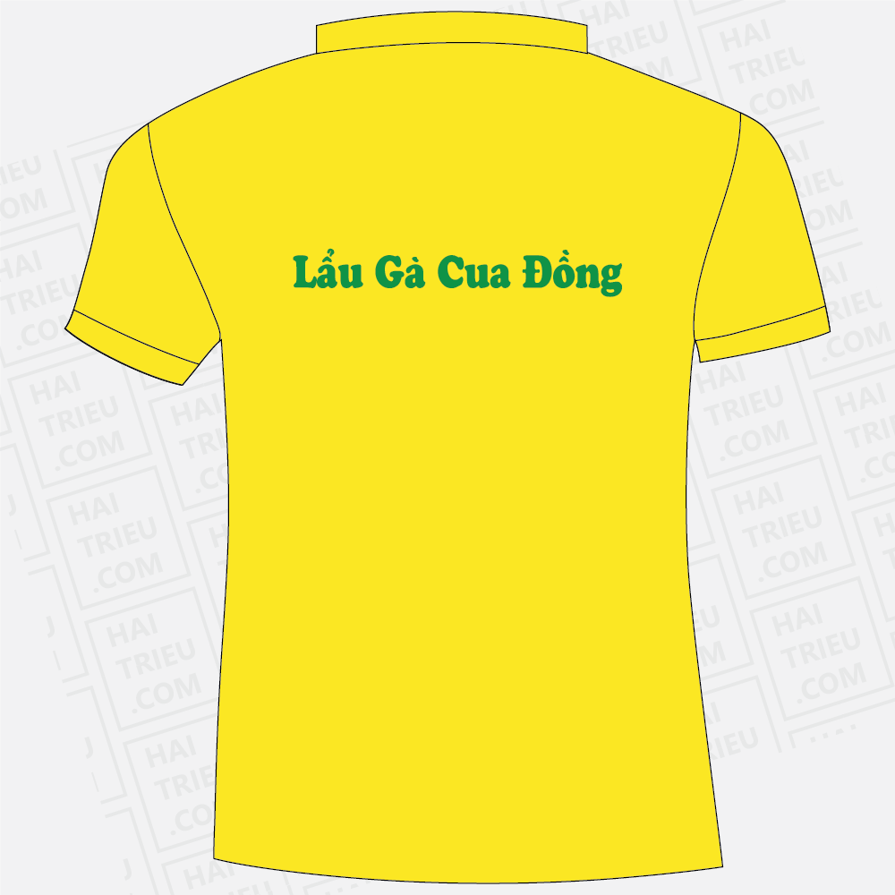 ao thun nhan vien lau ga cua dong