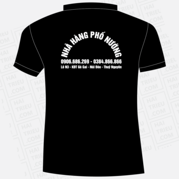 ao thun nhan vien nha hang pho nuong