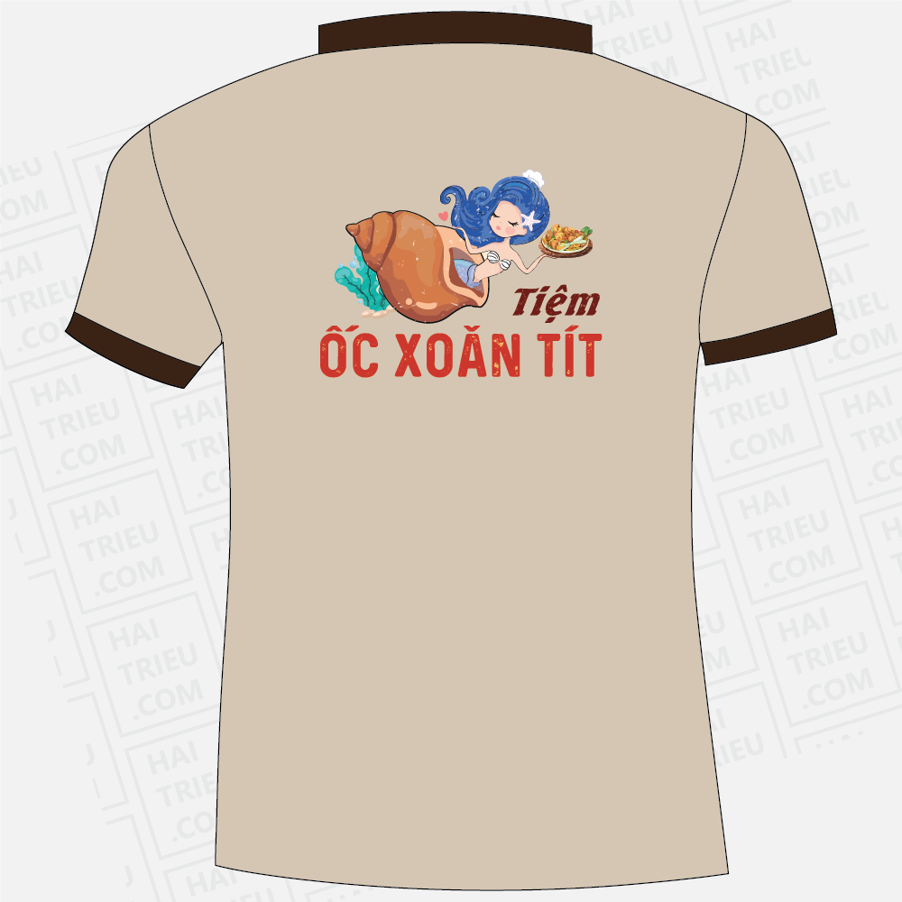 ao thun nhan vien tiem oc xoan tit