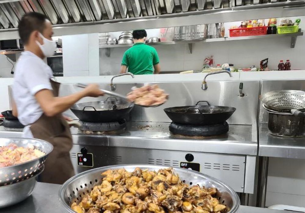 dong phuc nha hang cafe truc lam vien