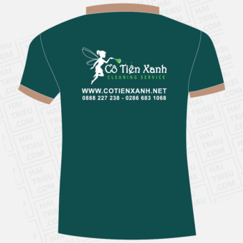 ao thun nhan vien co tien xanh cleaning service