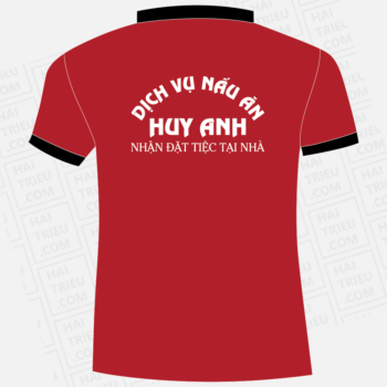 ao thun nhan vien dich vu nau an huy anh