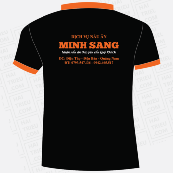 ao thun nhan vien dich vu nau an minh sang