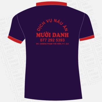 ao thun nhan vien dich vu nau an muoi danh