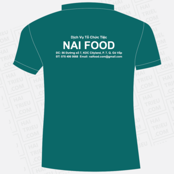 ao thun nhan vien dich vu to chuc tiec nai food