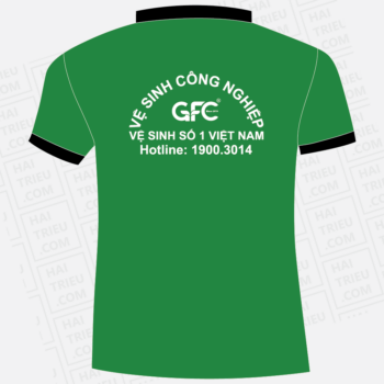 ao thun nhan vien gfc clean ve sinh so 1 viet nam