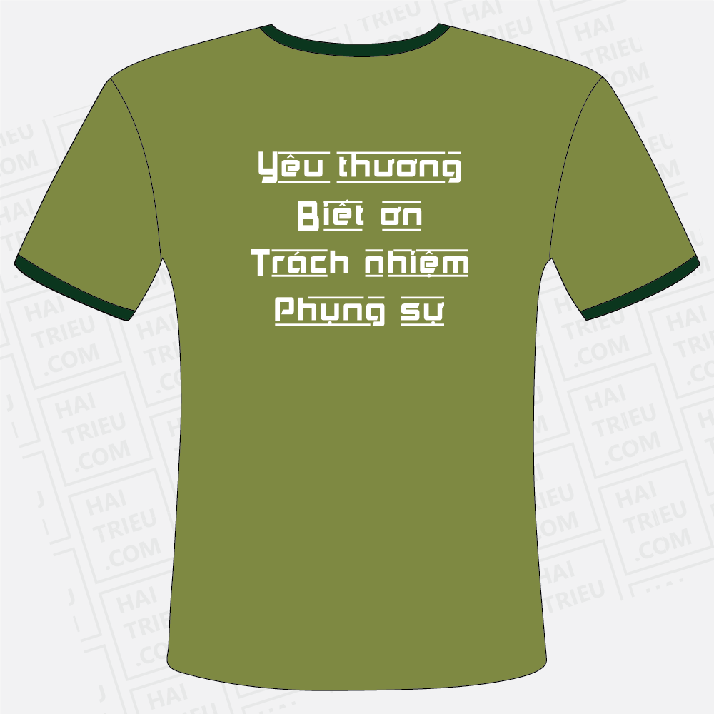 ao thun nhan vien he thong lau chay naro
