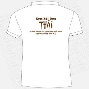 ao thun nhan vien kem xoi dua thai