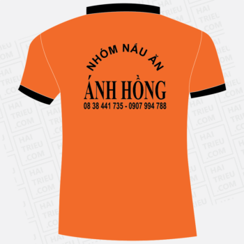 ao thun nhan vien nhom nau anh hong