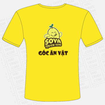 ao thun nhan vien soya tiem kem trung