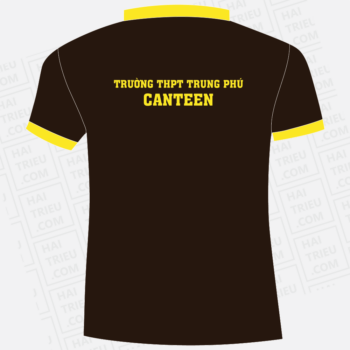 ao thun nhan vien canteen truong thpt trung phu