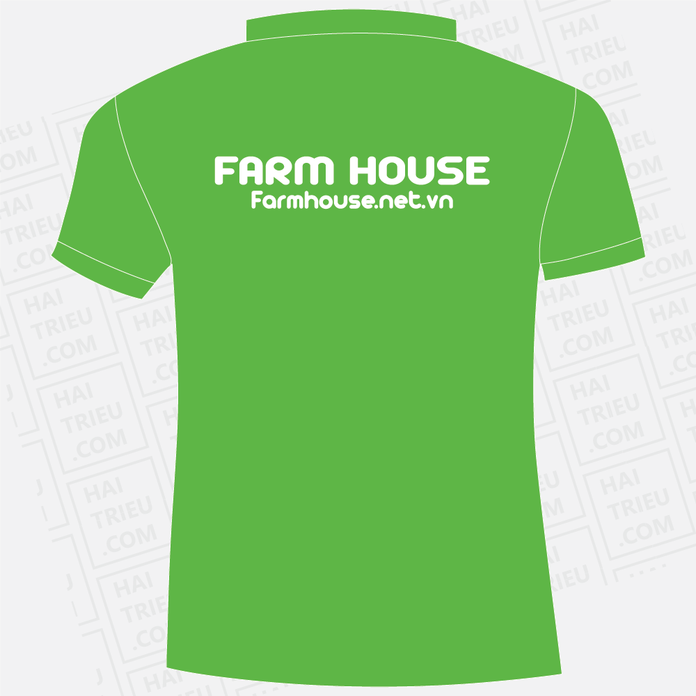 ao thun nhan vien farm house thuc pham sach