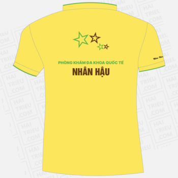 ao thun nhan vien nhan hau international clinic