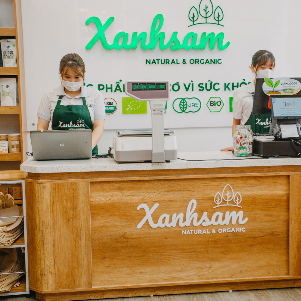 hinh anh dong phuc xanh sam natural & organic