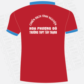 ao thun cdtn hoa phuong do 2020 truong thpt tay thanh