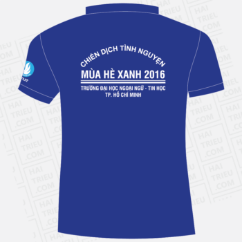 ao thun chien dich tinh nguyen mua he xanh 2016 truong dai hoc ngoai ngu tin hoc tp hcm