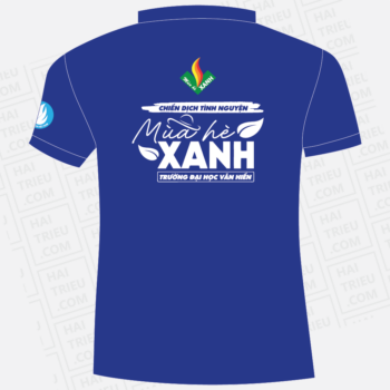 ao thun chien dich tinh nguyen mua he xanh 2022 truong dai hoc van hien