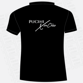 ao thun nhan vien pucini xin chao