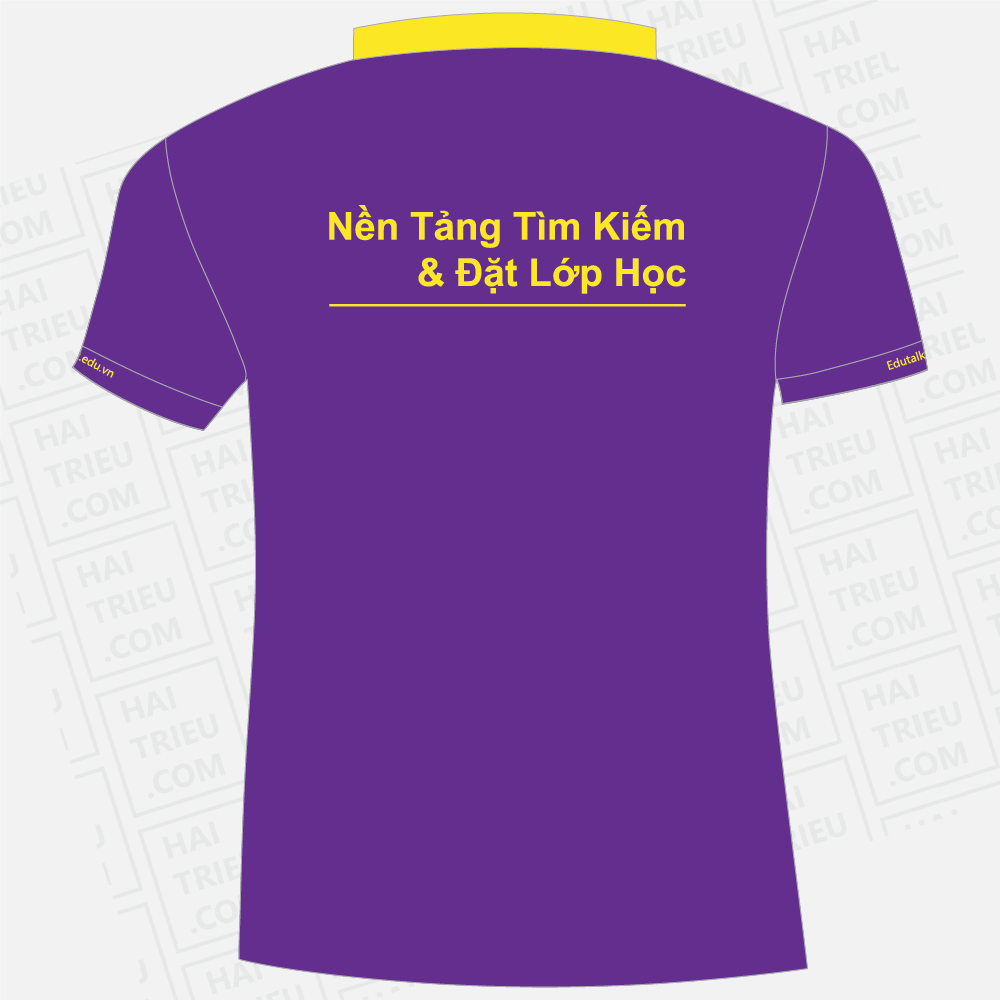 ao thun nhan vien edutalk nen tang tim kiem & dat lop hoc