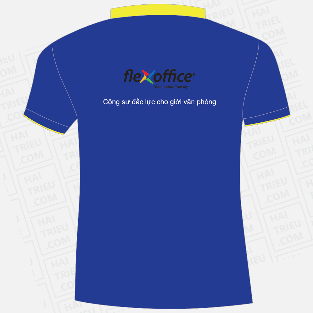 ao thun nhan vien flexoffice cong su dac luc cho gioi van phong