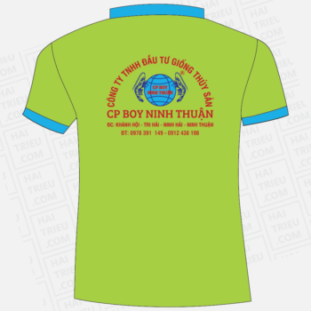 ao thun nhan vien giong thuy san cp boy ninh thuan