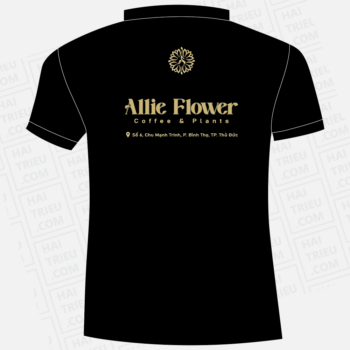 ao thun nhan vien allie flower coffee & plants