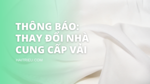 thong bao thay doi nha cung cap vai