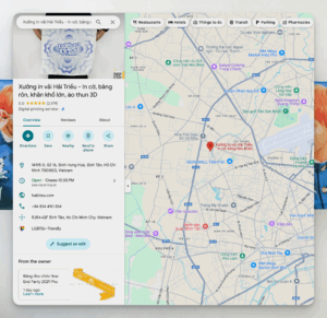 cot moc 2179 reviews tren google maps cua xuong in vai hai trieu