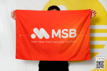 Cờ MSB - Ngân hàng TMCP Hàng Hải Việt Nam