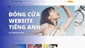 dong cua website tieng anh cua hai trieu